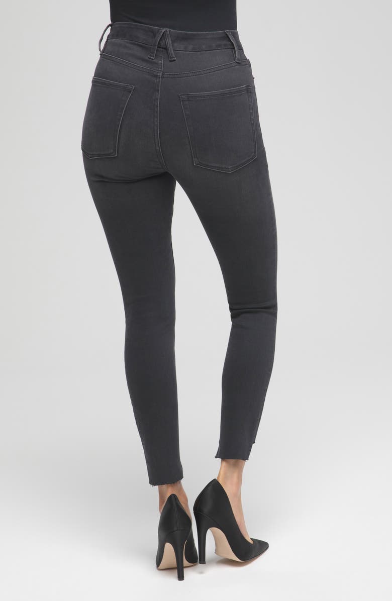 Good American Good High Waist Crop Skinny Jeans, Alternate, color,