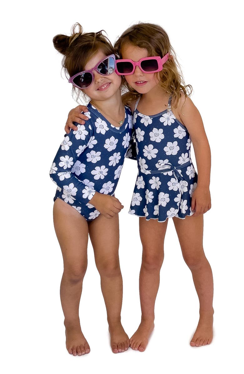 Feather 4 Arrow Baby Bella Skirted One-Piece Swimsuit, Alternate, color, 