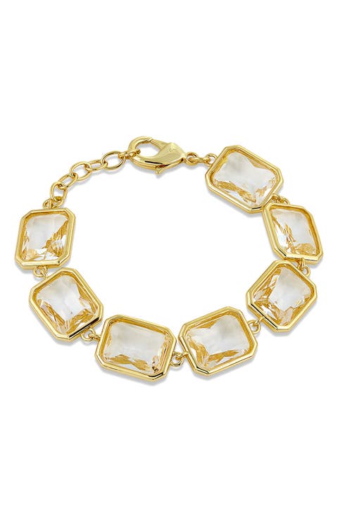Bold CZ Flex Link Bracelet