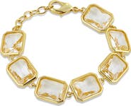 SAVVY CIE JEWELS Bold CZ Flex Link Bracelet