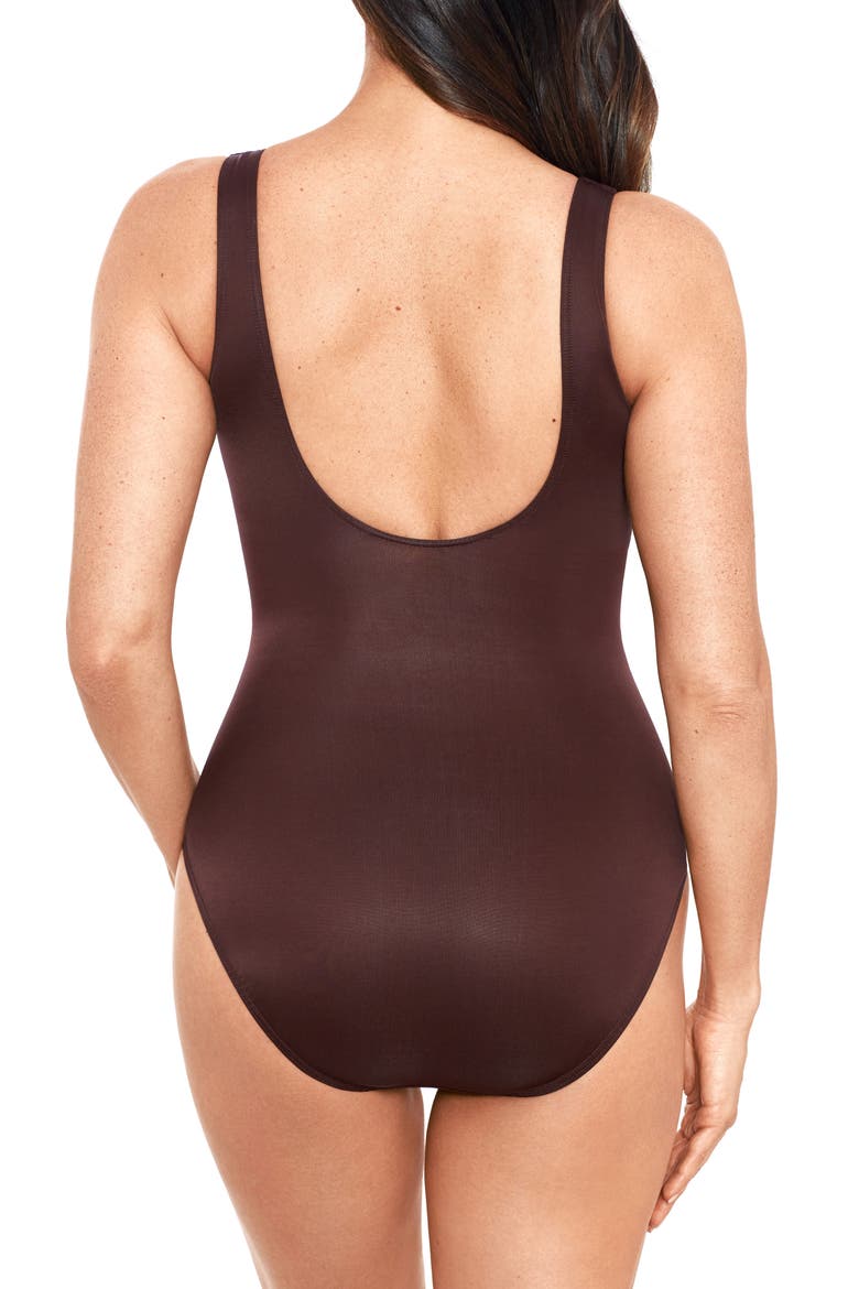 Rock Solid Revele One-Piece Swimsuit, Alternate, color, SUMATRA BROWN