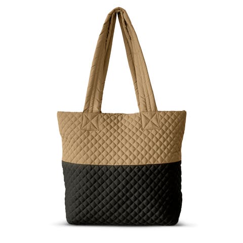 Newport Two-Tone Quilted Tote Bag