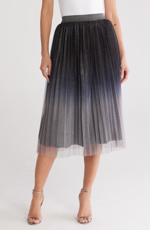 Ombré Pleated Skirt
