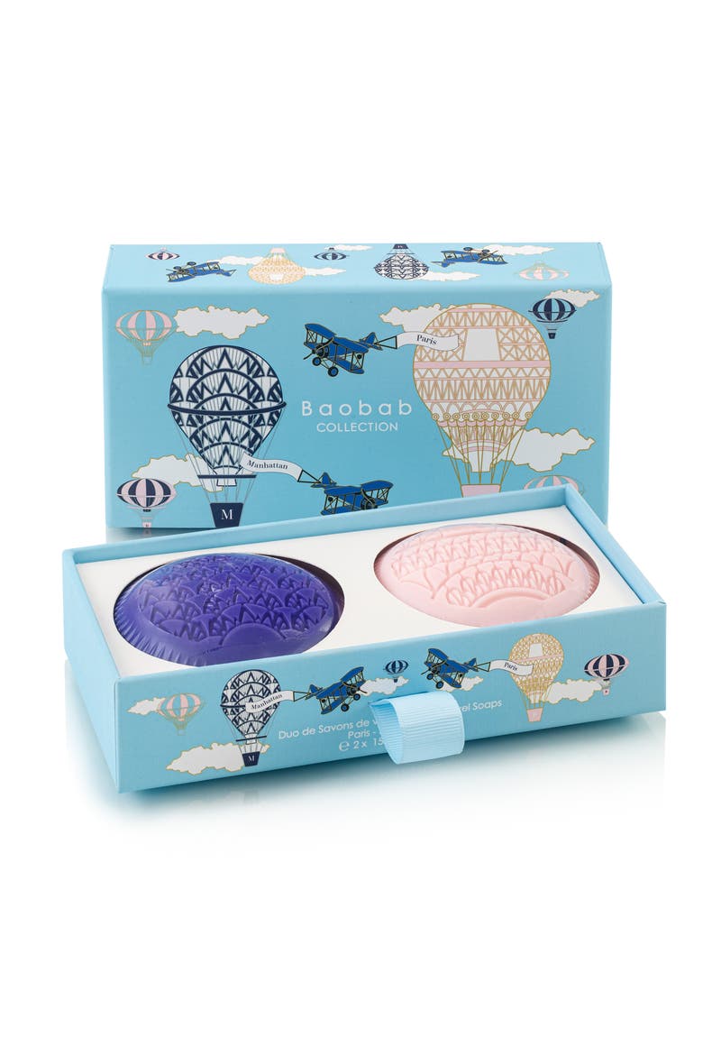 Paris & Manhattan Soap Gift Box, Alternate, color, PINK/ BLUE