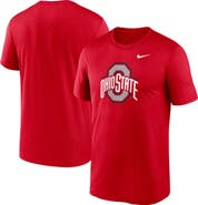 Nike Men's Nike Scarlet Ohio State Buckeyes Primetime Legend Logo T-Shirt