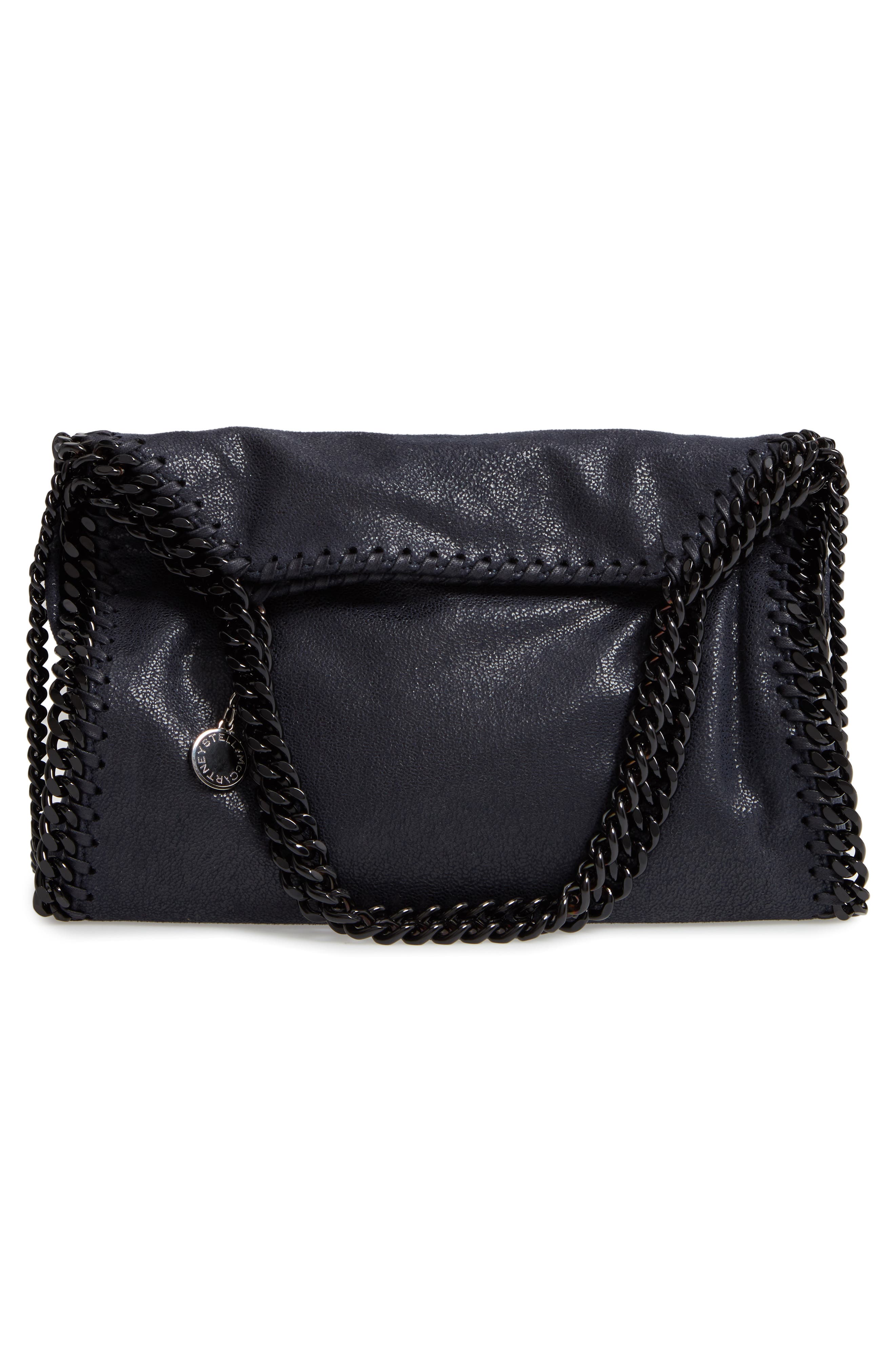 Stella McCartney Mini Falabella Shaggy Deer Faux Leather Tote, Alternate, color, 