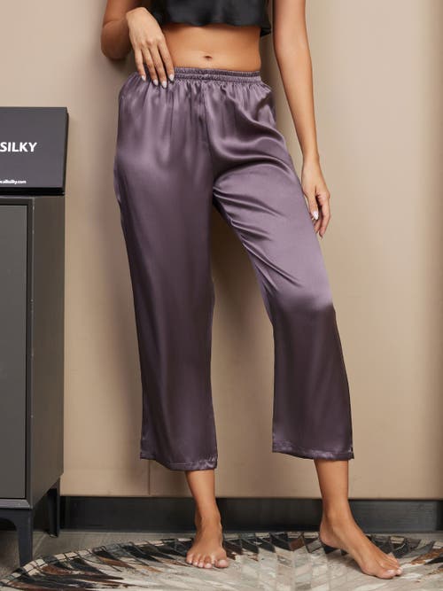 Silksilky Sleep Pants In Purplegray