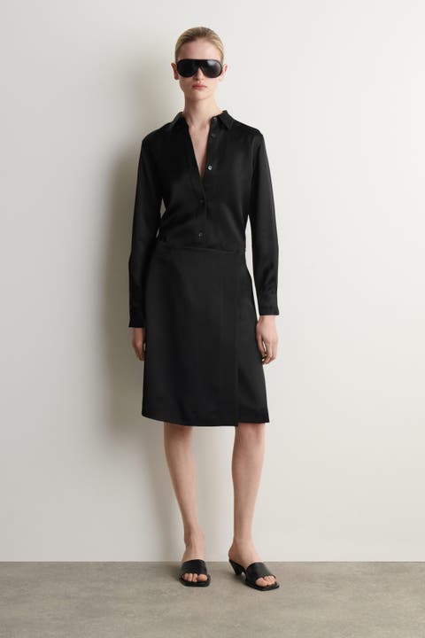 Satin Wrap Skirt