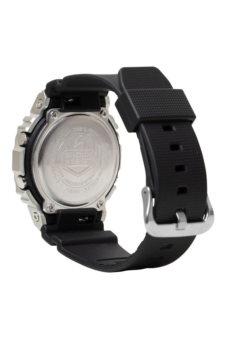 G-Steel 5600 Series GM-5600M-1 Digital Resin Strap Watch, 49.6mm x 43.2mm, Alternate, color, BLACK
