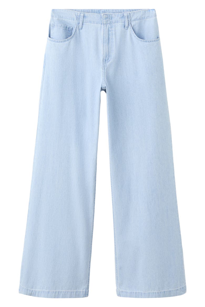 Mid Rise Wide Leg Jeans, Alternate, color, LIGHT BLUE