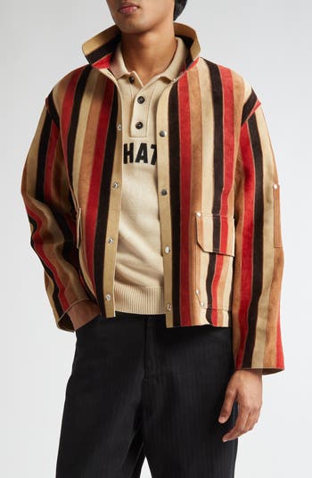 Bode Matchstick Stripe Suede Jacket | Nordstrom Bode Matchstick Stripe Suede Jacket | Nordstrom