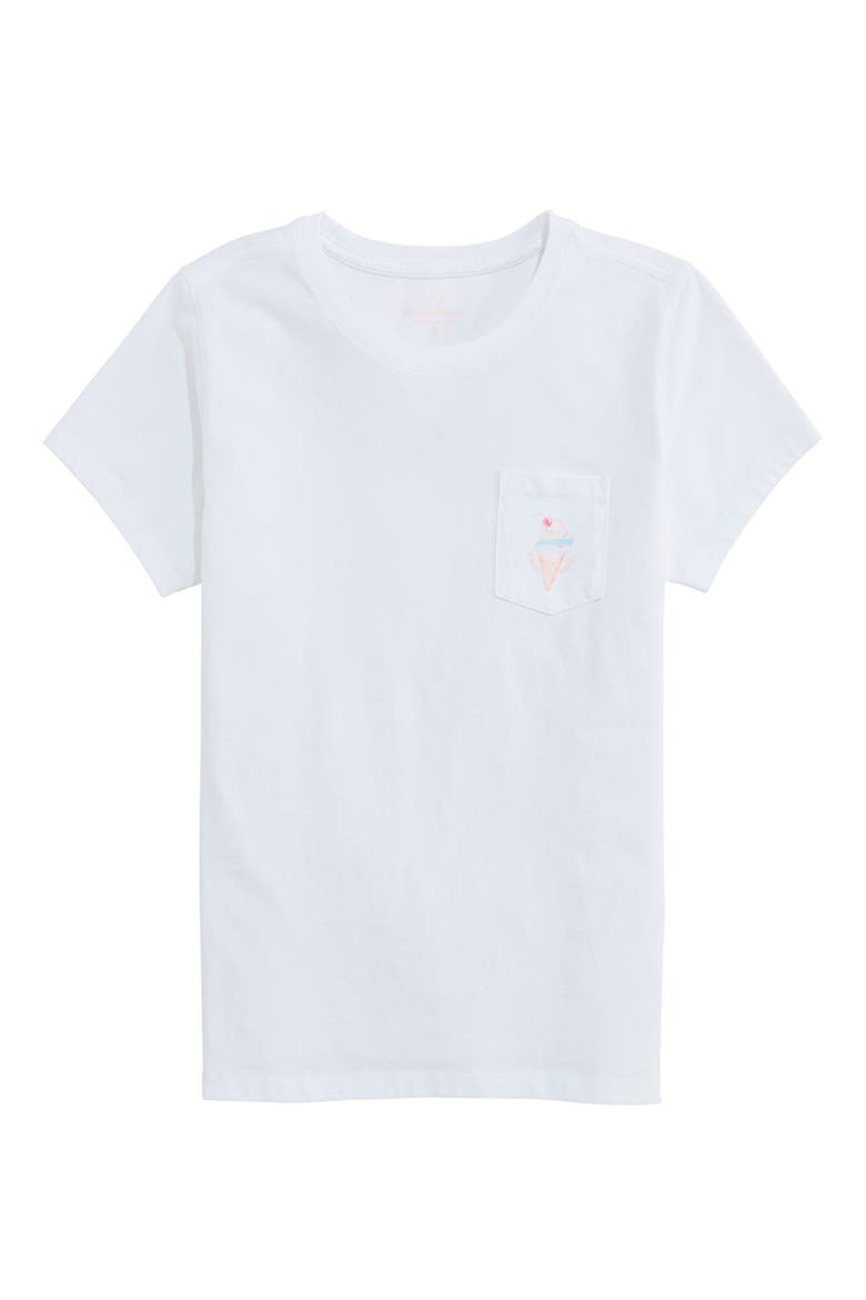 Kids' Pocket Graphic T-Shirt, Main, color, WHITE CAP