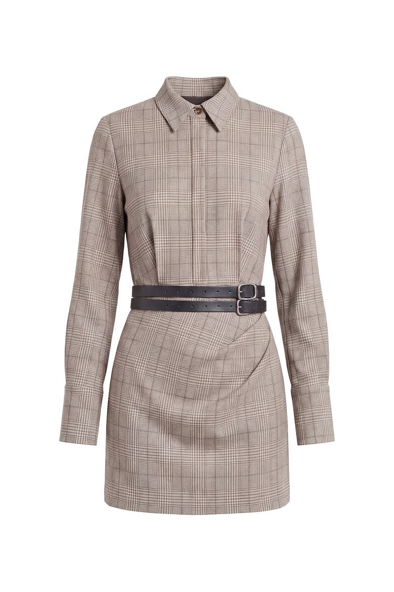 Elowen Shirt Dress, Alternate, color, PRINCE CHECK