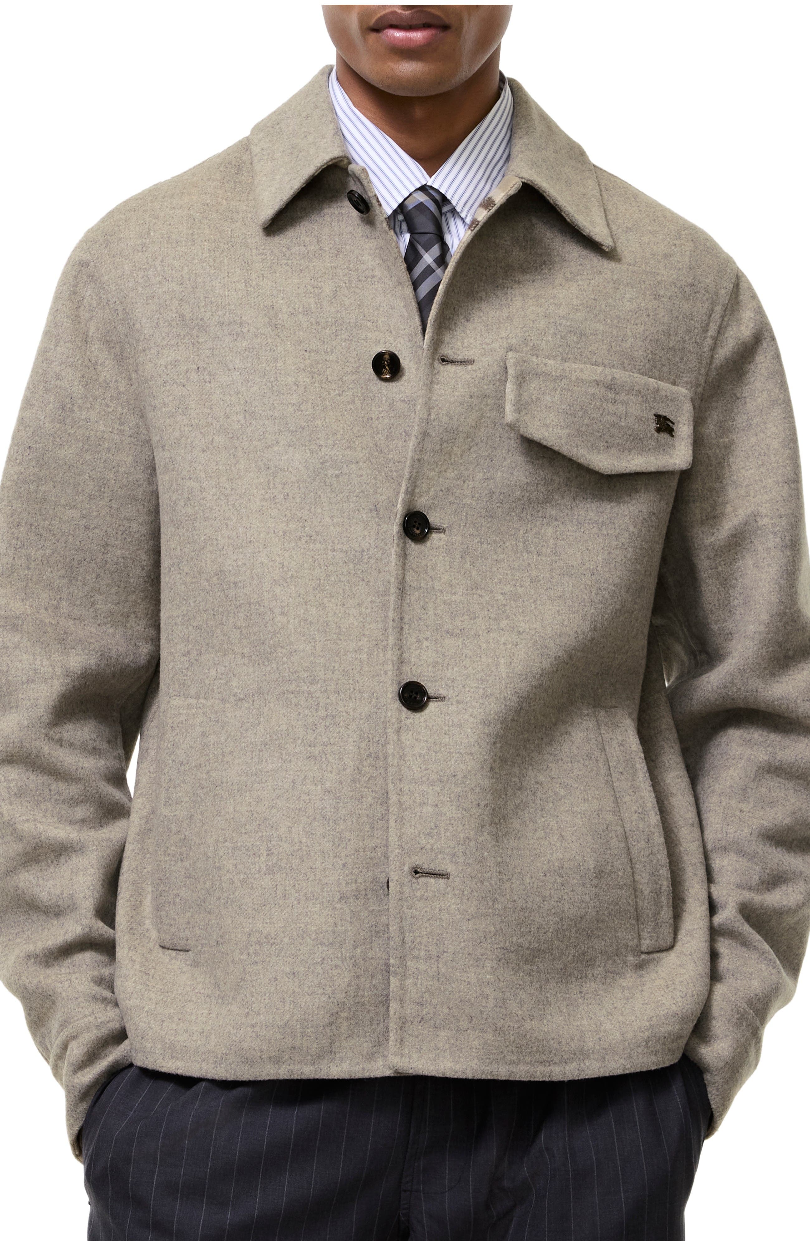 Dove green melange/brown