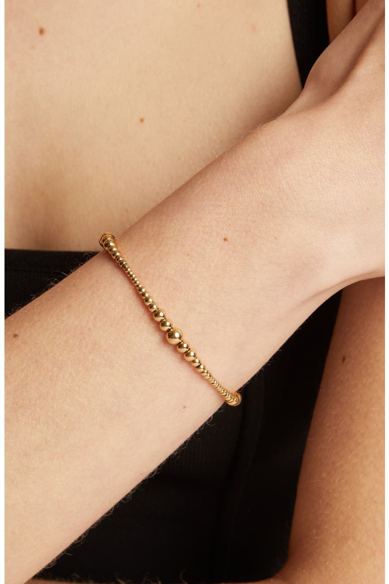 Graduated Ball Chain Bracelet, Alternate, color, Yellow