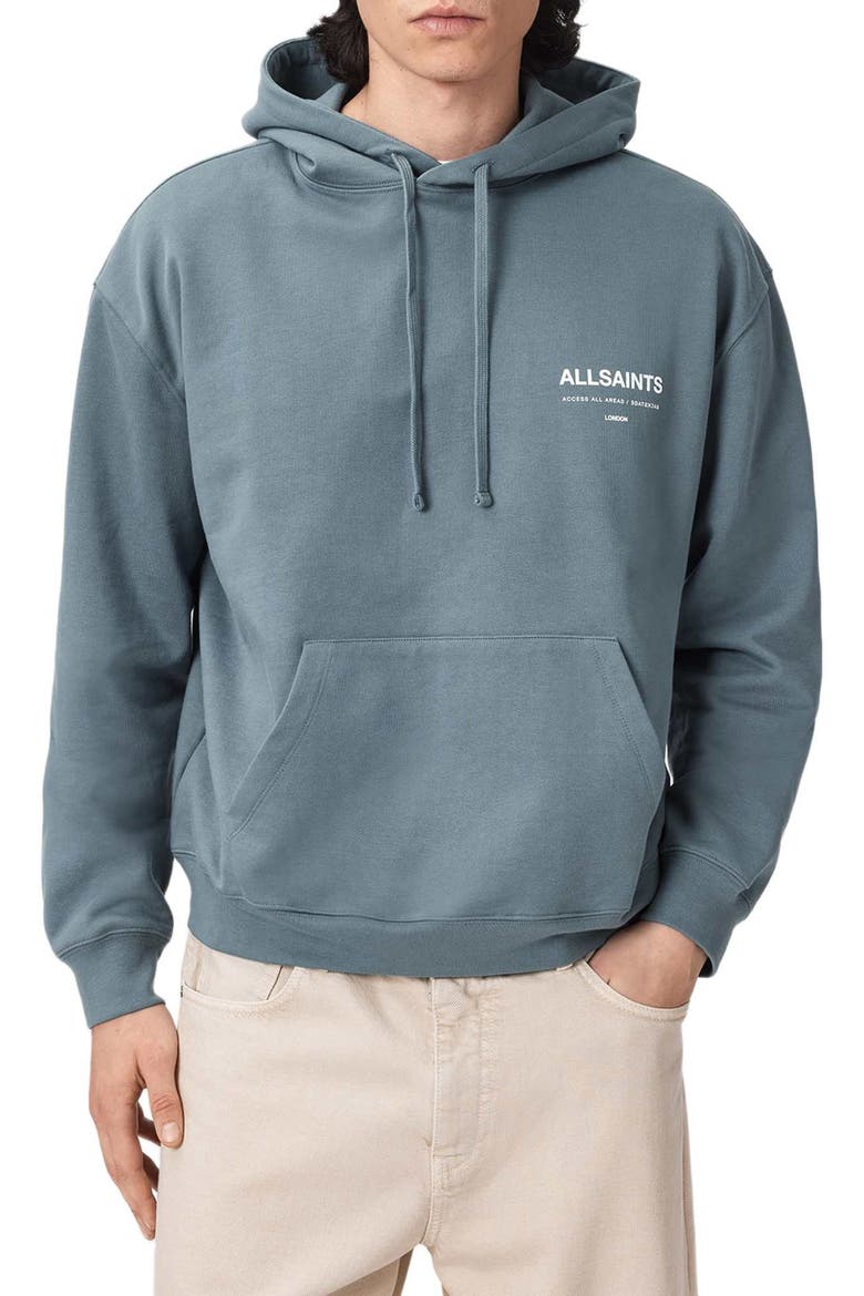 Backstage Logo Graphic Hoodie, Main, color, LUNAR BLUE