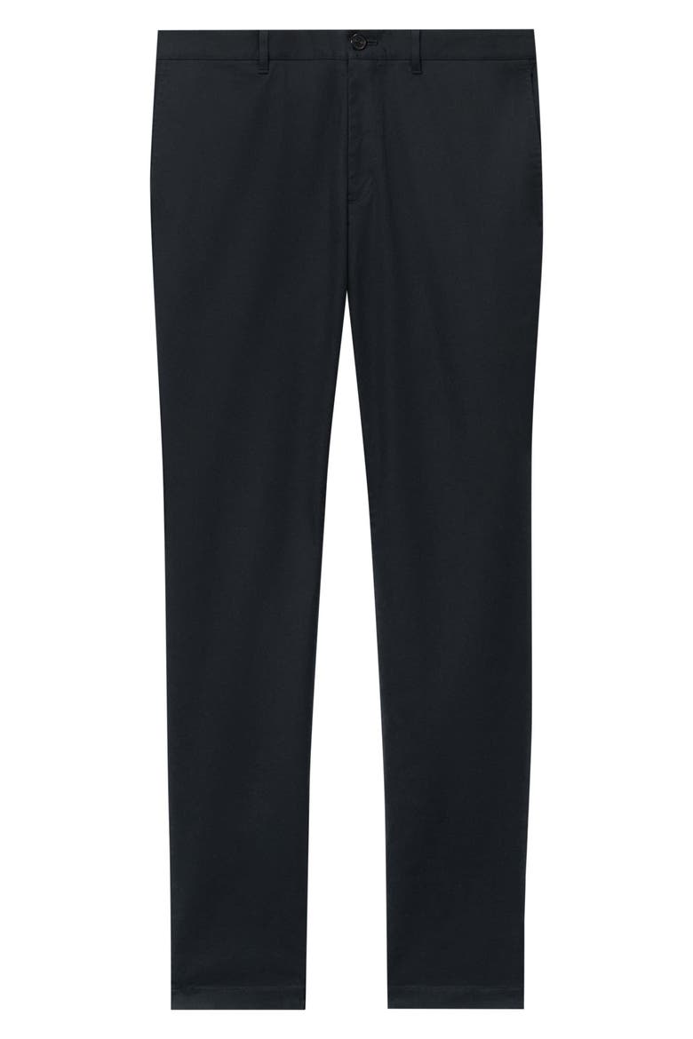 Zaine Hanson Stretch Cotton Blend Pants, Alternate, color, BLACK