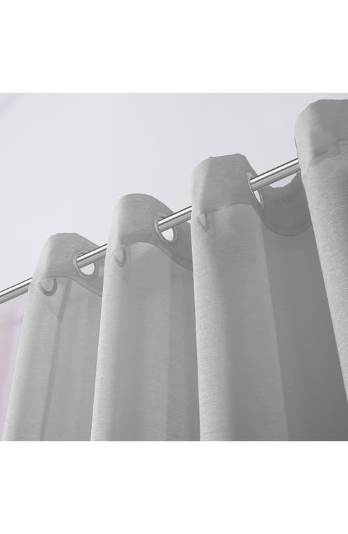 Dainty Home Set Of 2 Sheer Curtain Panels In Silver