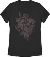 Lost Gods Women's Lost Gods Floral Doodles  Graphic T-Shirt