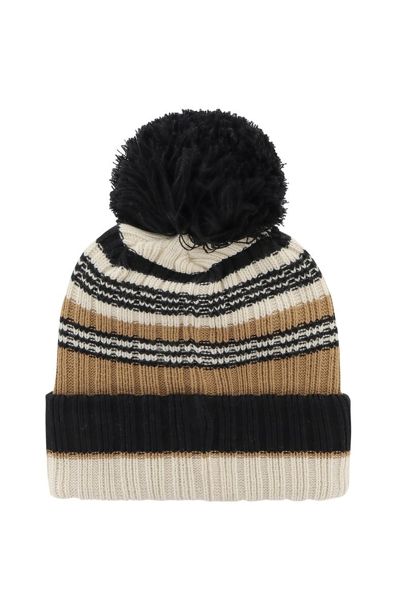 '47 Women's '47 Khaki Auburn Tigers Barista Cuffed Knit Hat with Pom, Alternate, color, Khaki