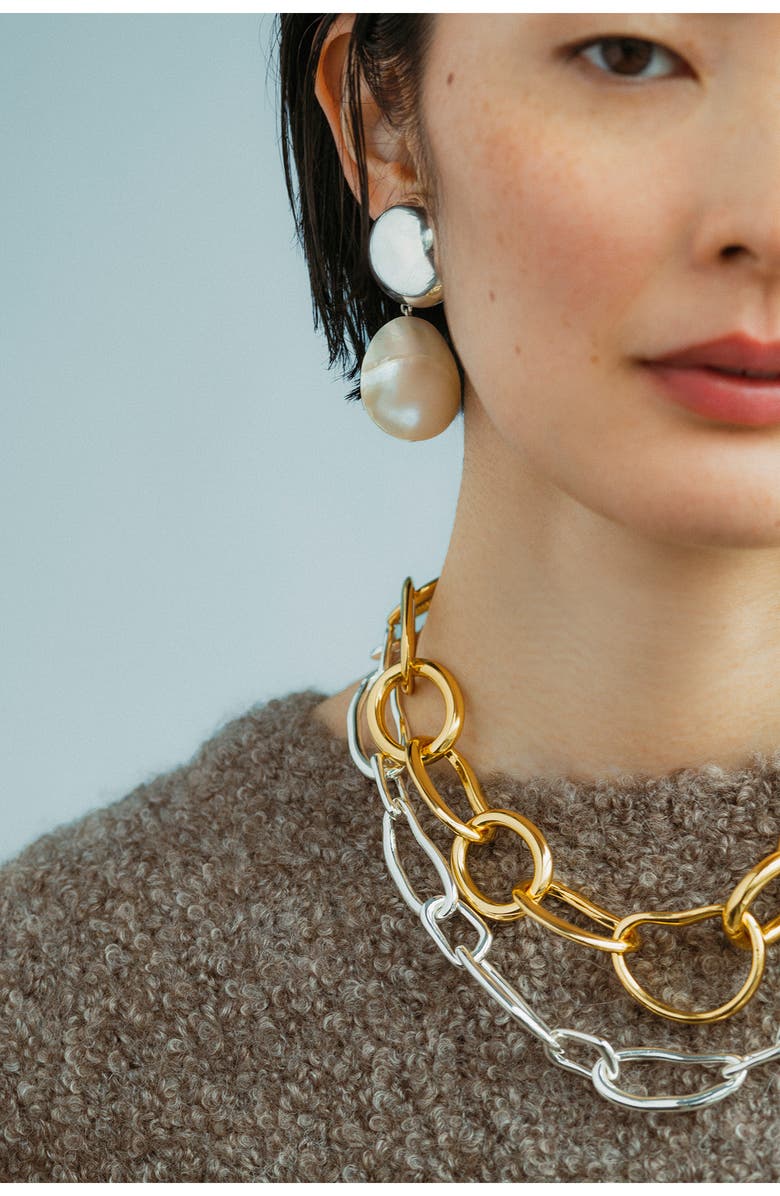 Lizzie Fortunato Rodan Shell Clip-On Earrings, Alternate, color, 