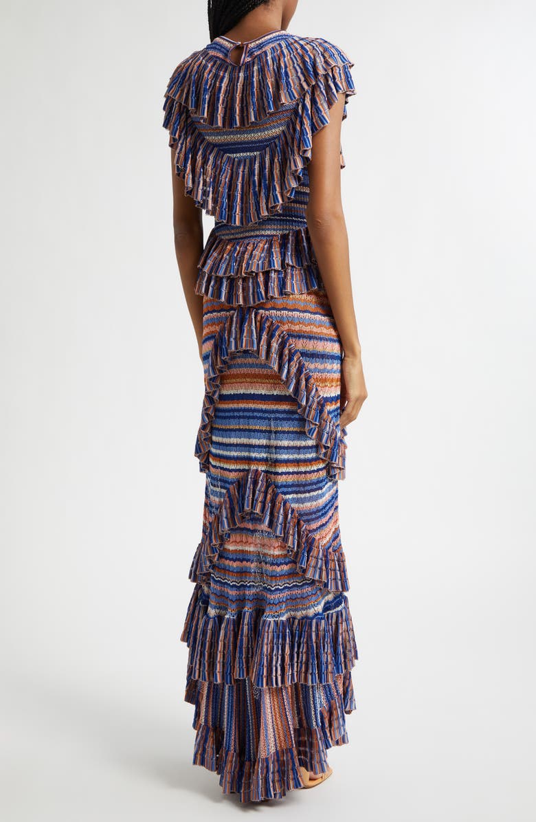 Ulla Johnson Raina Ruffle Lace Maxi Dress, Alternate, color, 