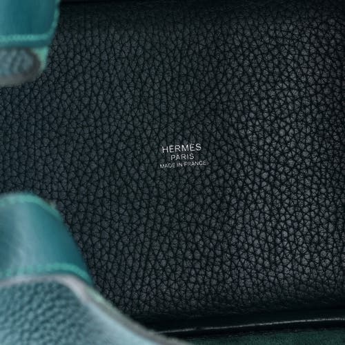 Pre-owned Hermes Hermes Picotin Lock Bag Clemence Pm In Green