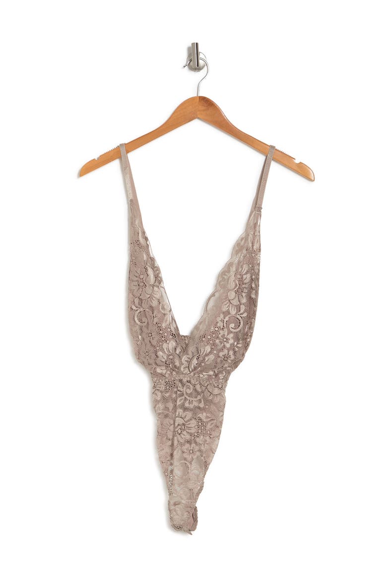 Lace Bodysuit, Alternate, color, COCOA