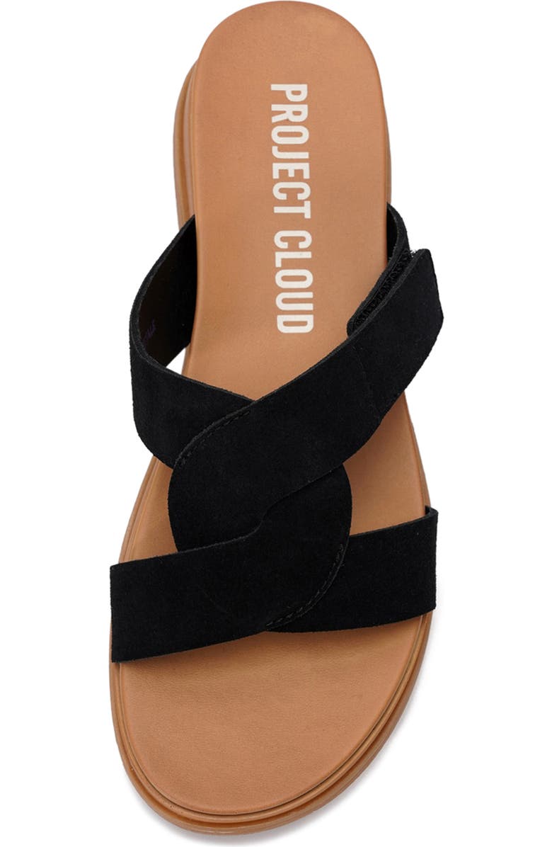 Project Cloud Nimble Slide Sandal, Alternate, color, Black Suede