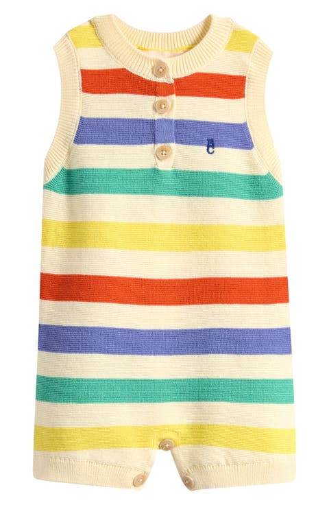 Stripe Organic Cotton Sweater Romper (Baby)