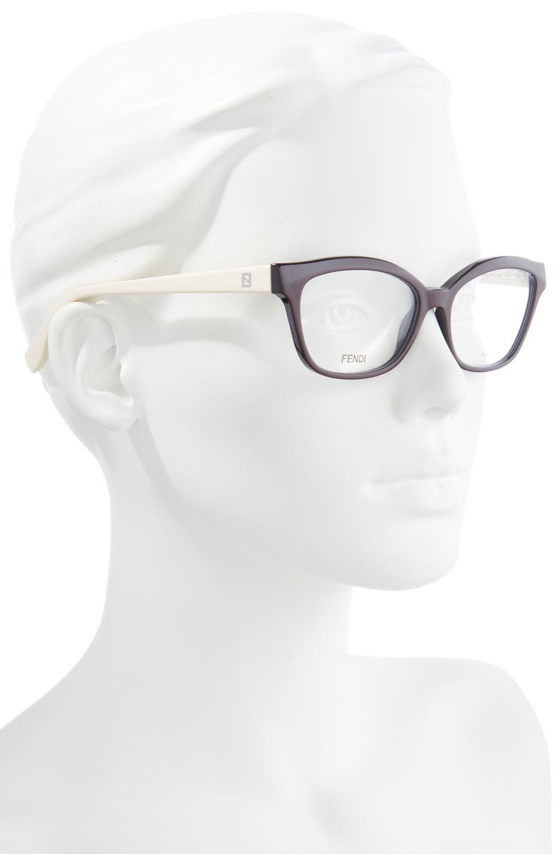 Fendi 54mm Square Optical Frames, Alternate, color, 
