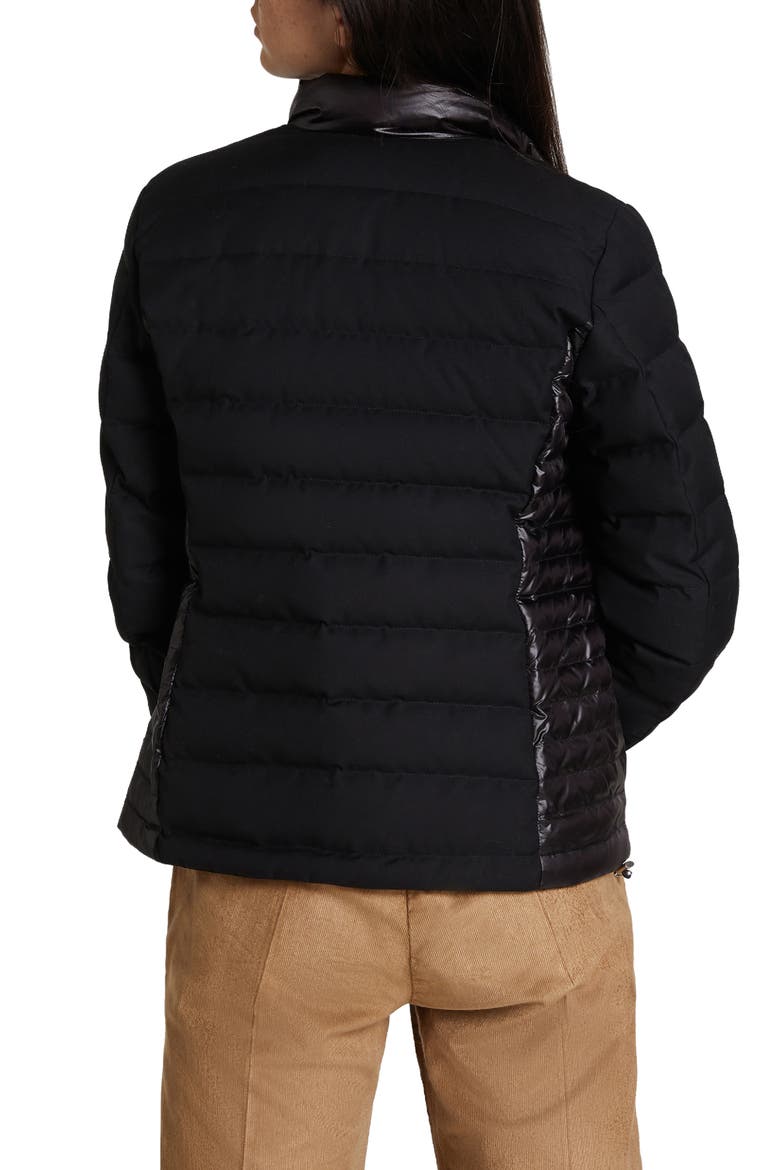 Luxe Clover Water Resistant Jacket, Alternate, color, BLACK