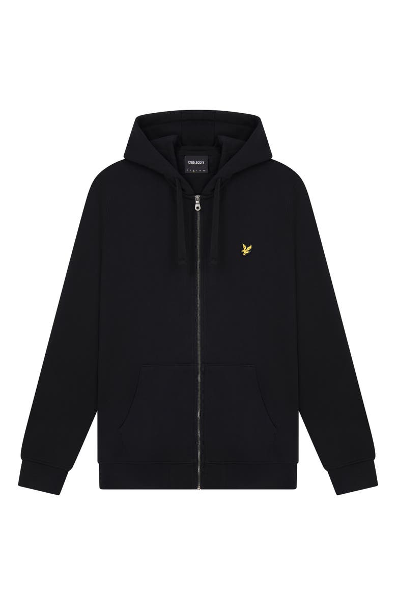 Lyle & Scott Zip Through Hoodie, Alternate, color, Jet Black