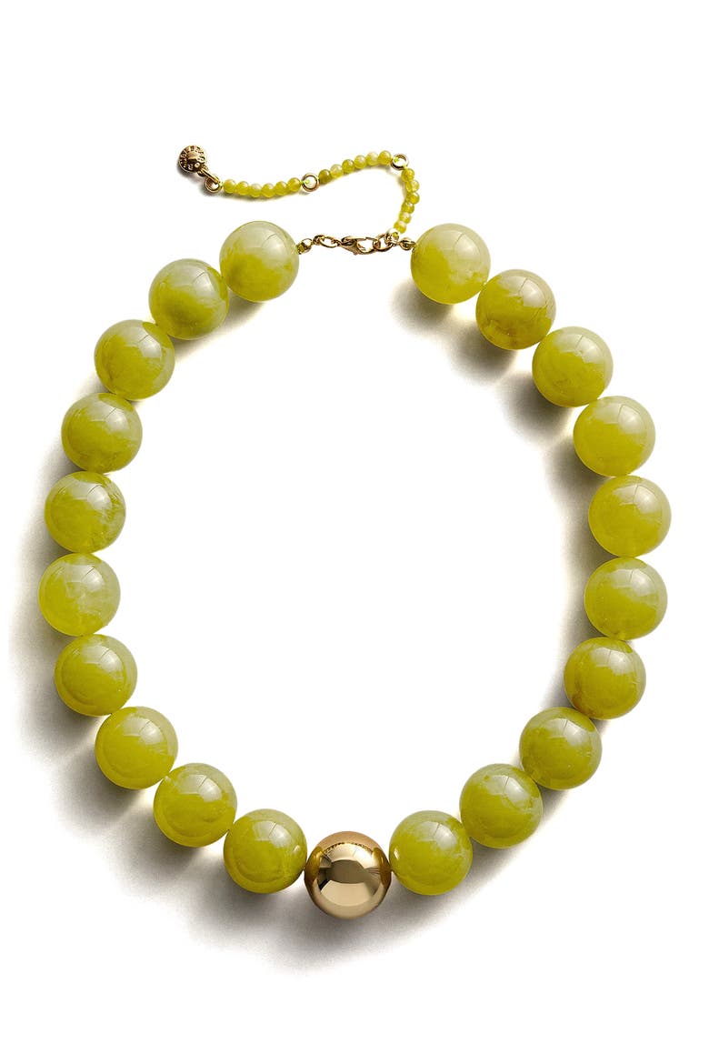 Jane Beaded Necklace, Main, color, LIGHT GREEN