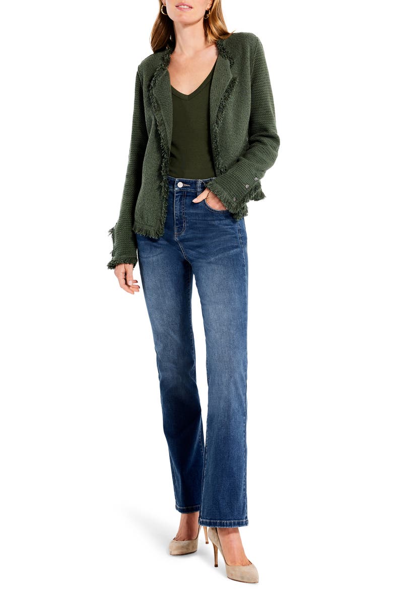 Fringe Mix Knit Jacket, Alternate, color, BRIAR