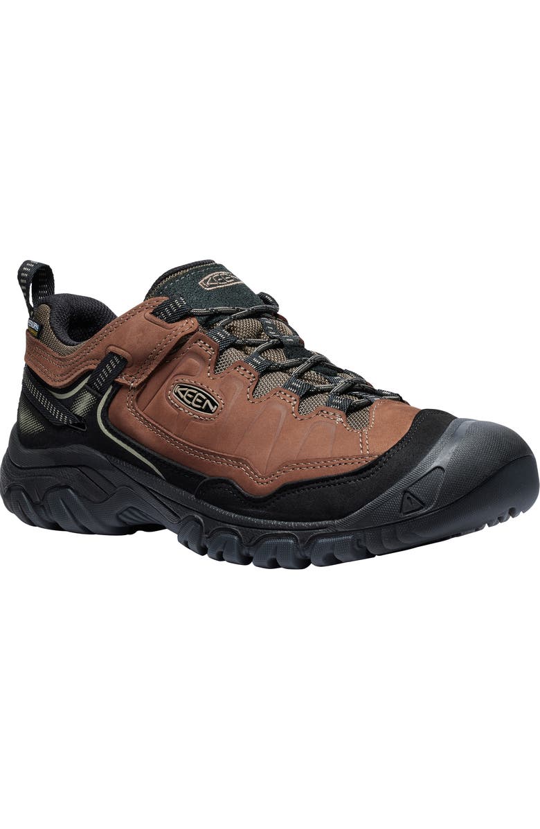 KEEN Targhee IV Waterproof Hiking Shoe, Main, color, Bison/ Black