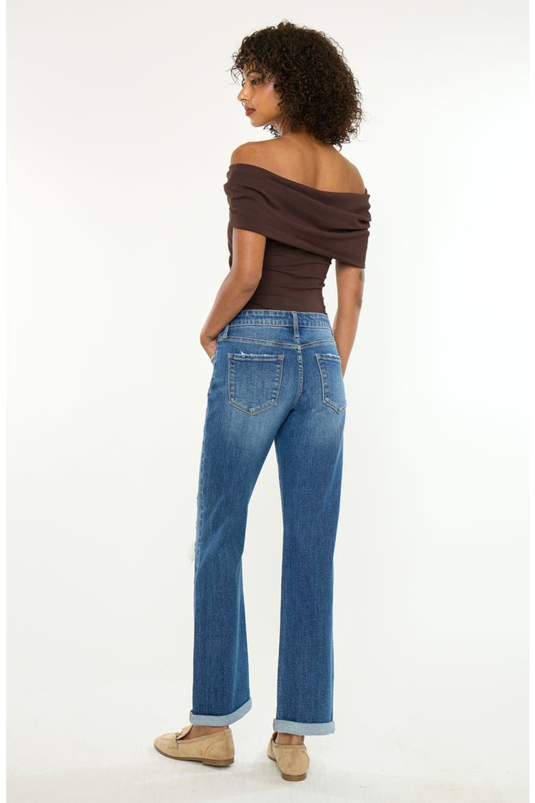 Bianca Essentials Mid Rise True Straight Jeans, Alternate, color, Medium Wash