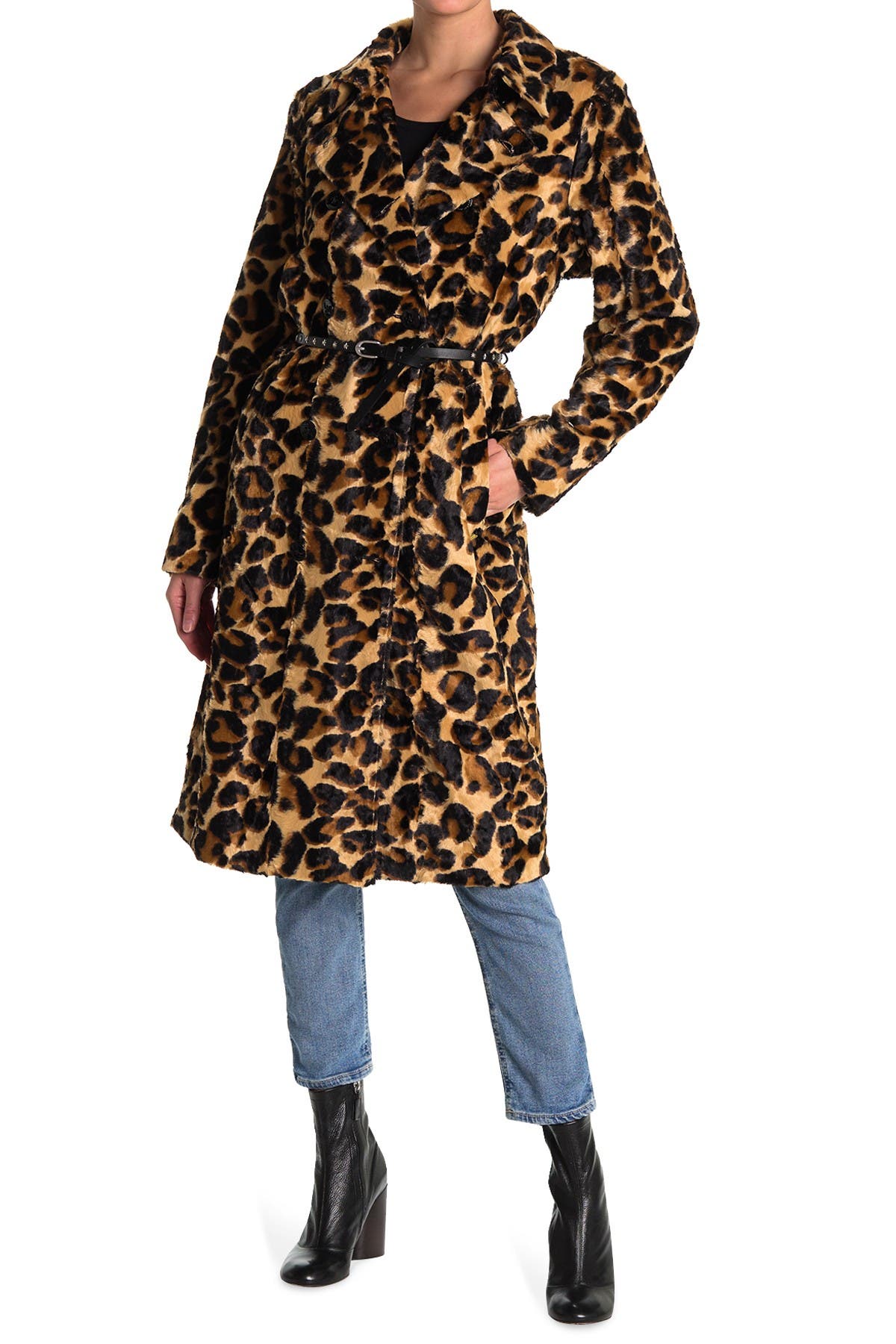Scotch & Soda Faux Fur Trench Coat (Women) | Nordstromrack