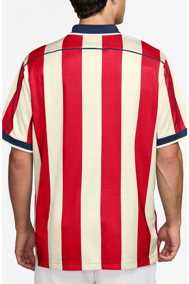Stripe Short Sleeve Polo, Alternate, color, UNIVERSITY RED