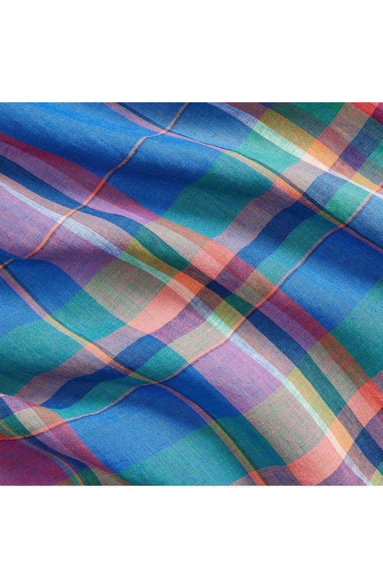 Polo Ralph Lauren Plaid Linen Button-Down Shirt, Alternate, color, 