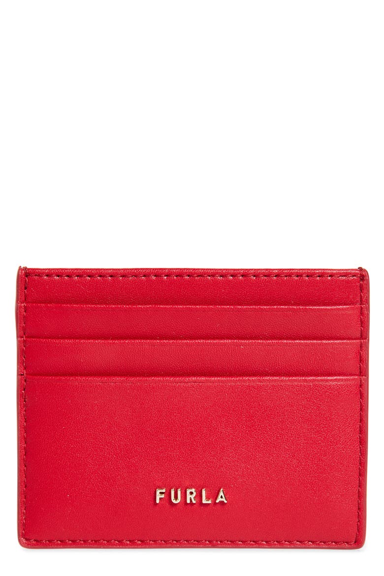 Classic Card Case, Main, color, ROSSO VENEZIANO