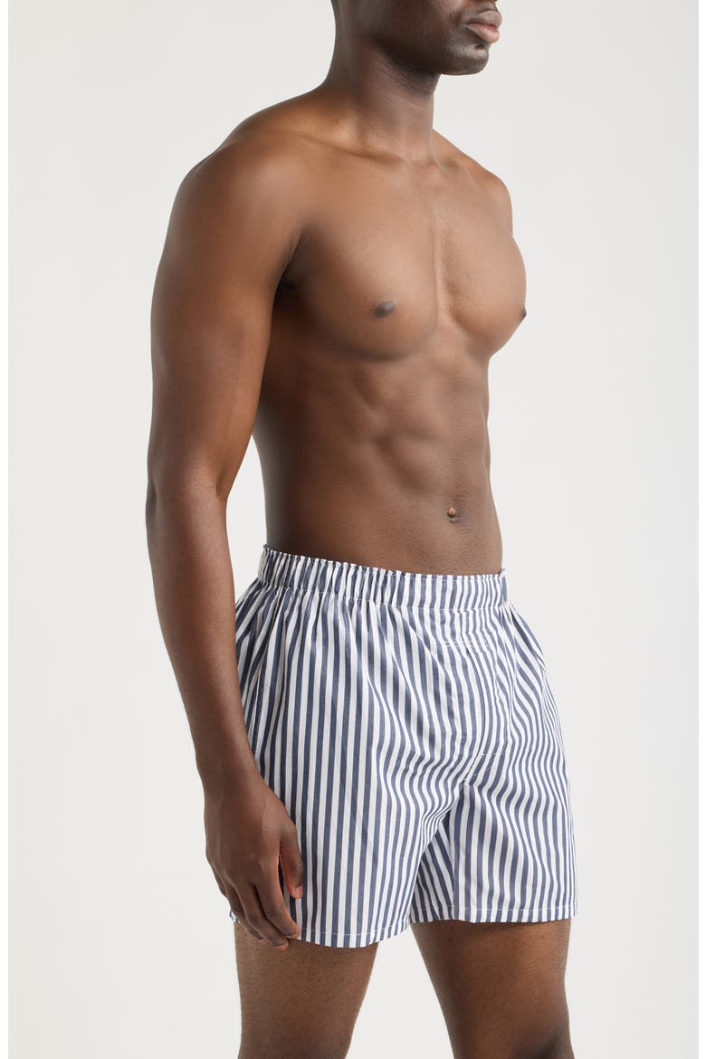 Assorted 3-Pack Classic Fit Cotton Boxers, Alternate, color, PLAID ANDREWS CREST PRINT NAVY