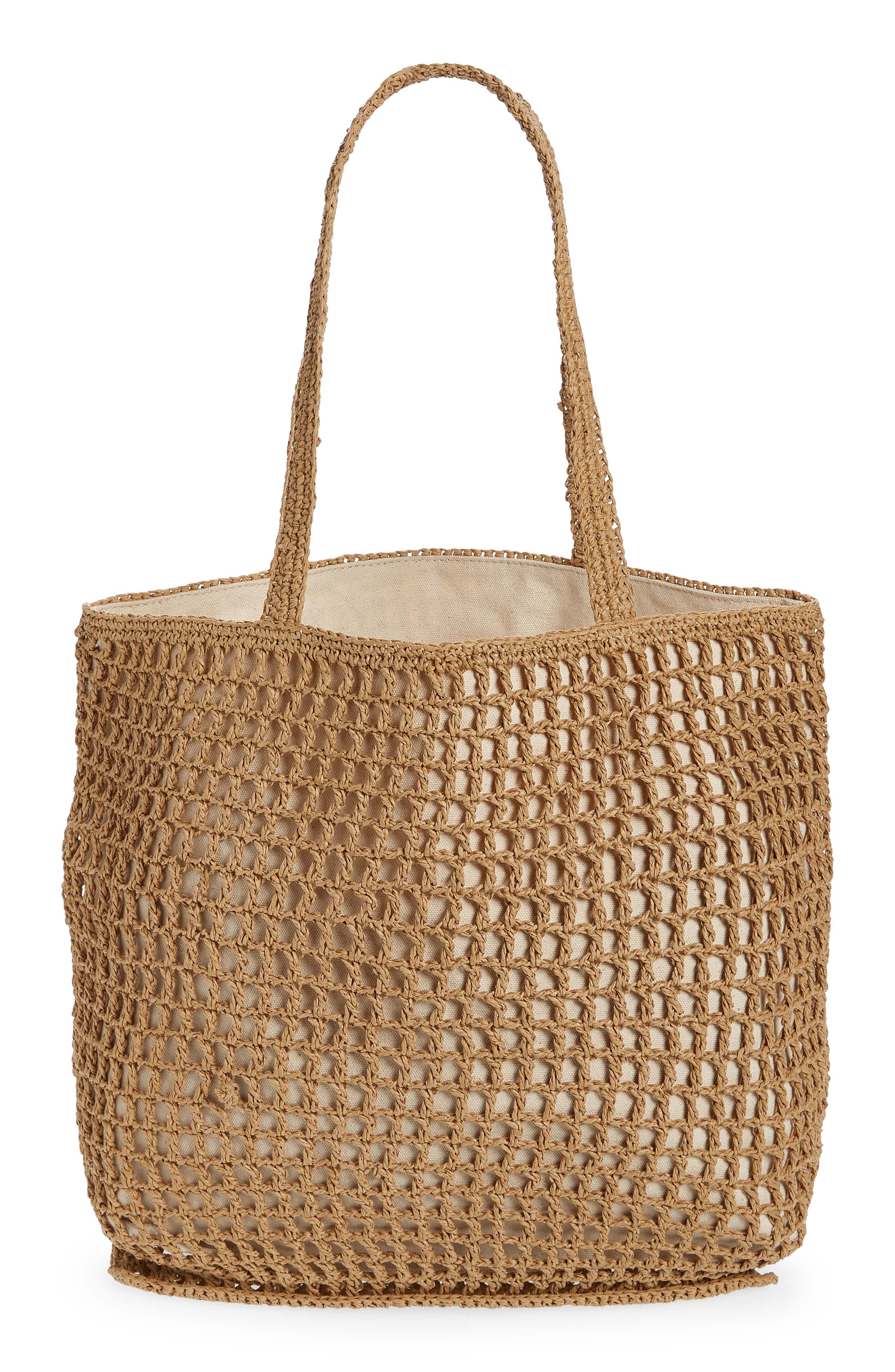 The Transport Tote: Straw Edition, Main, color, SEED KHAKI