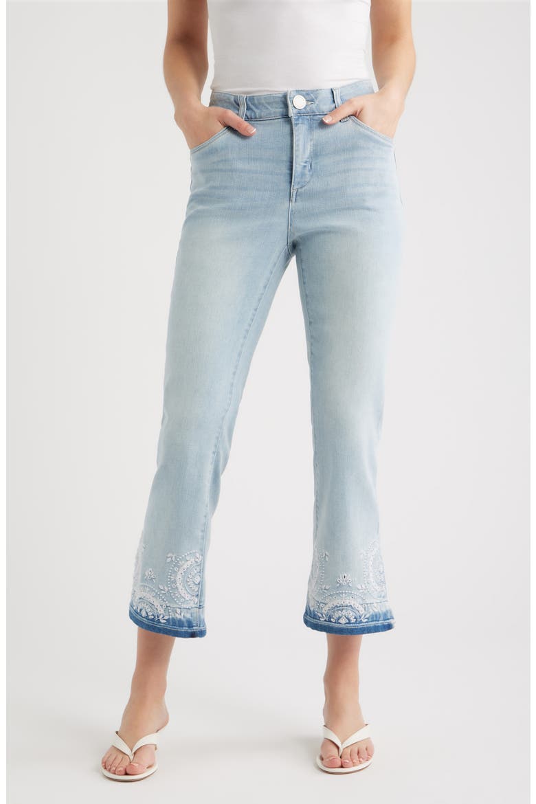 Bennett High Waist Ankle Barely Bootcut Jeans, Main, color, POWDER BLUE ARTISANAL