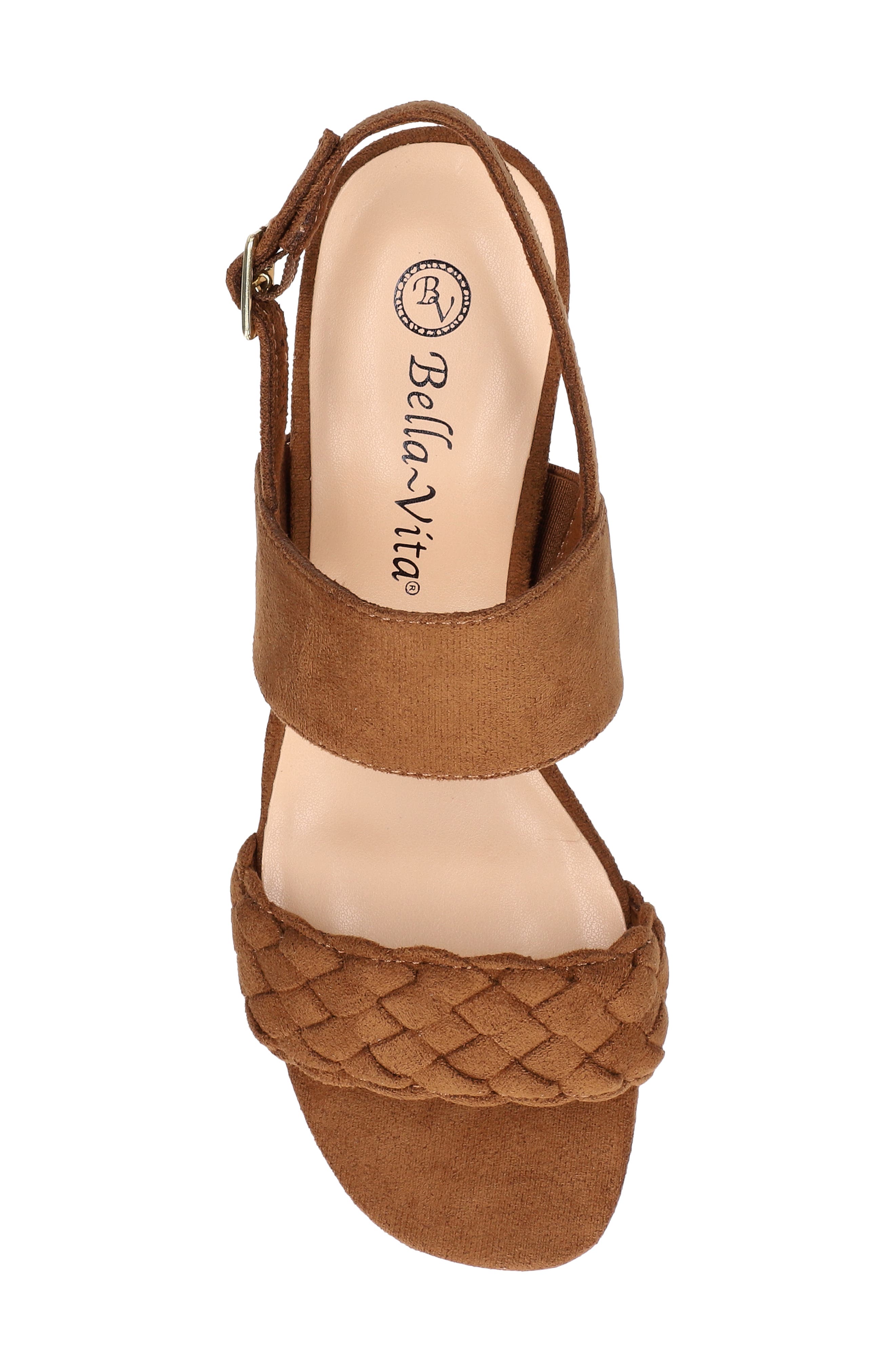 Ellison Slingback Sandal, Alternate, color, COGNAC SUEDE