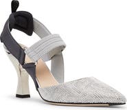 Fendi Colibri Crystal Embellished Pointed Toe Pump