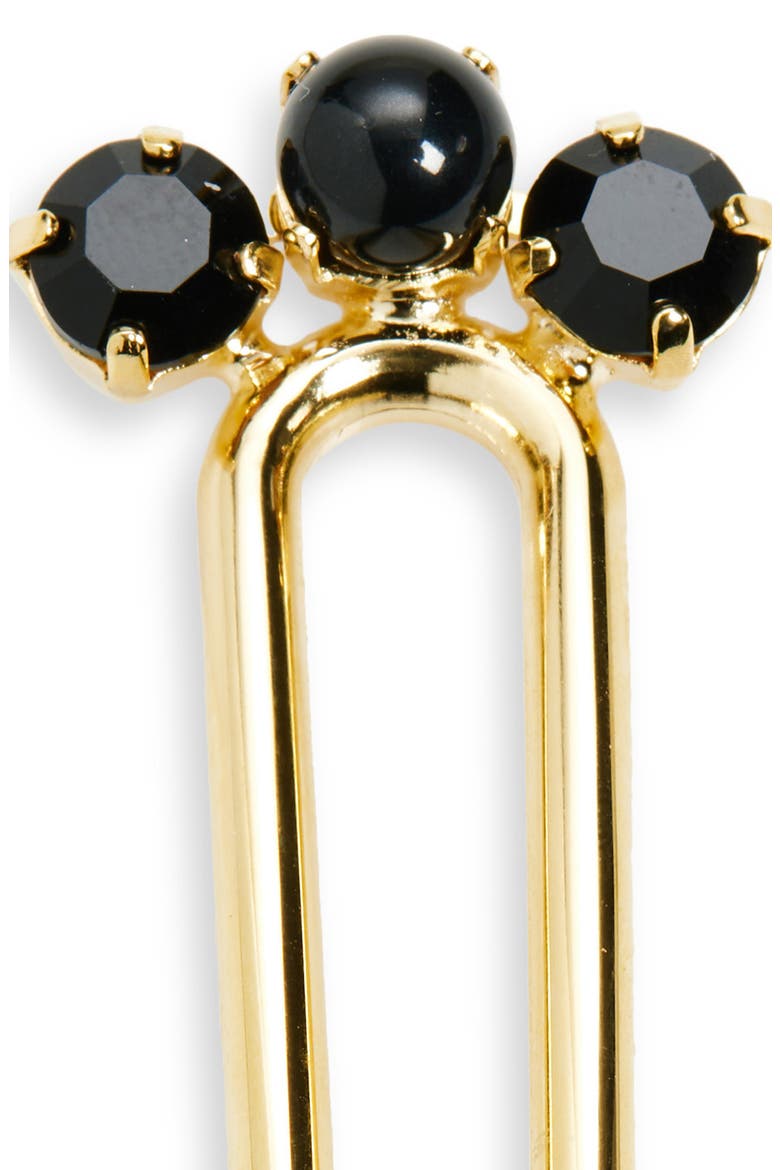 Lucia Chignon Hair Pin, Alternate, color, BLACK