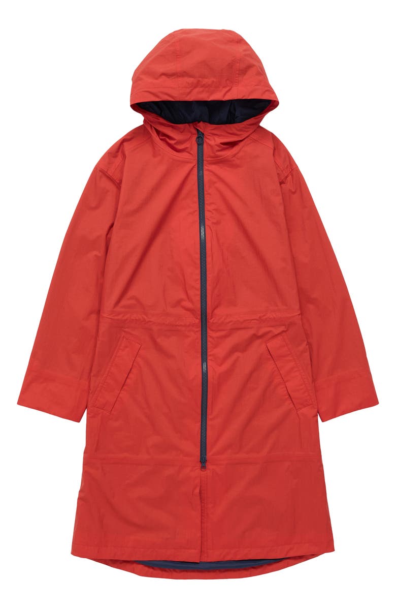 Seasalt Cornwall Mistborne Waterproof Hooded Raincoat, Alternate, color, Dark Cinnamon