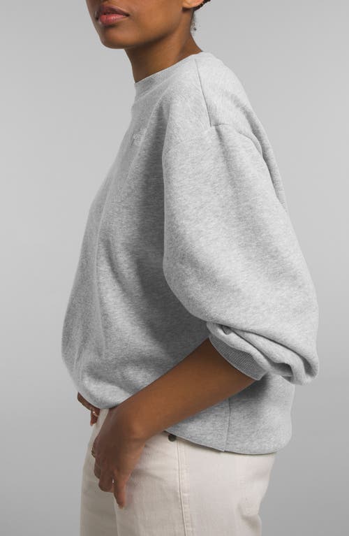 Shop The North Face Evolution Oversize Crewneck Sweatshirt In White Dune