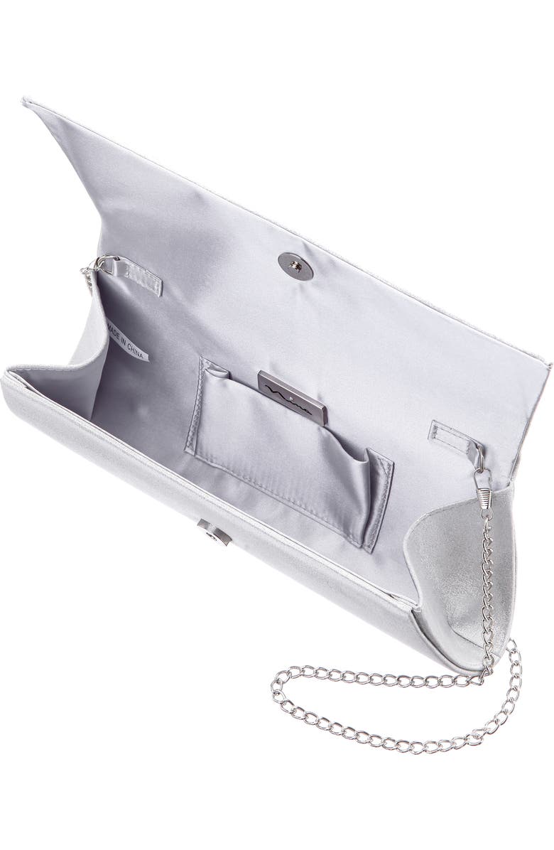 Nina Zoey Clutch, Alternate, color, Silver